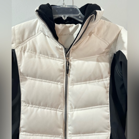 Obermeyer White Ski Duck Down Jacket  Size 4 - Picture 4 of 15